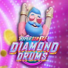 Hyper Strike Diamond Drums slot logo by Gameburger Studios at Wbetz Casino