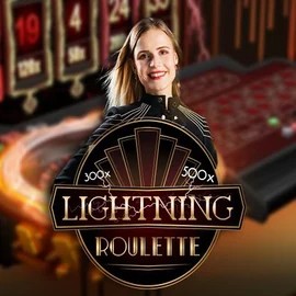 Official Live Casino logo: Lightning Roulette by Evolution at Wbetz Casino
